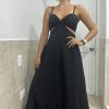 Vestido Adriana en Seda Piel de Ángel Negro