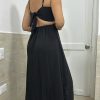 Vestido Adriana en Seda Piel de Ángel Negro - Imagen 2