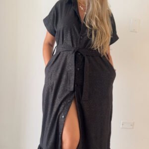 Bluson en Lino negro