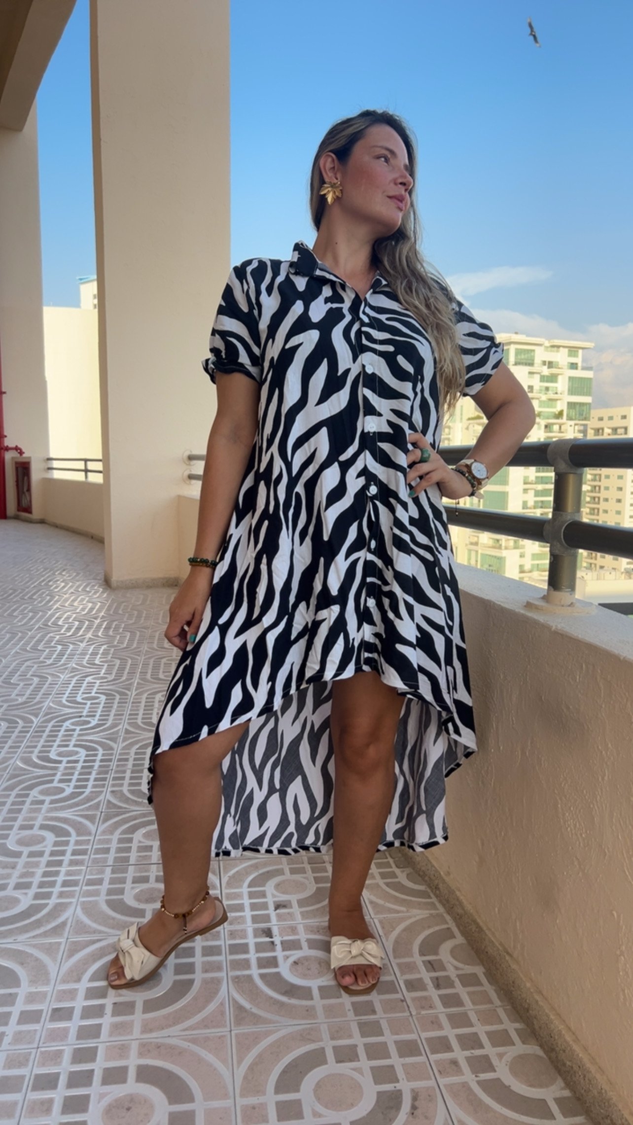 Bluson Asimetrico Estampado