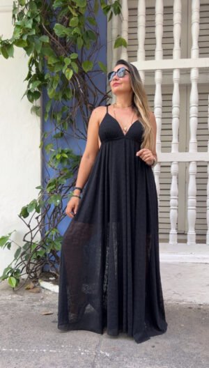 Vestido Negro Largo