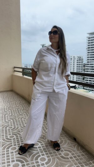 Set en Lino Blanco