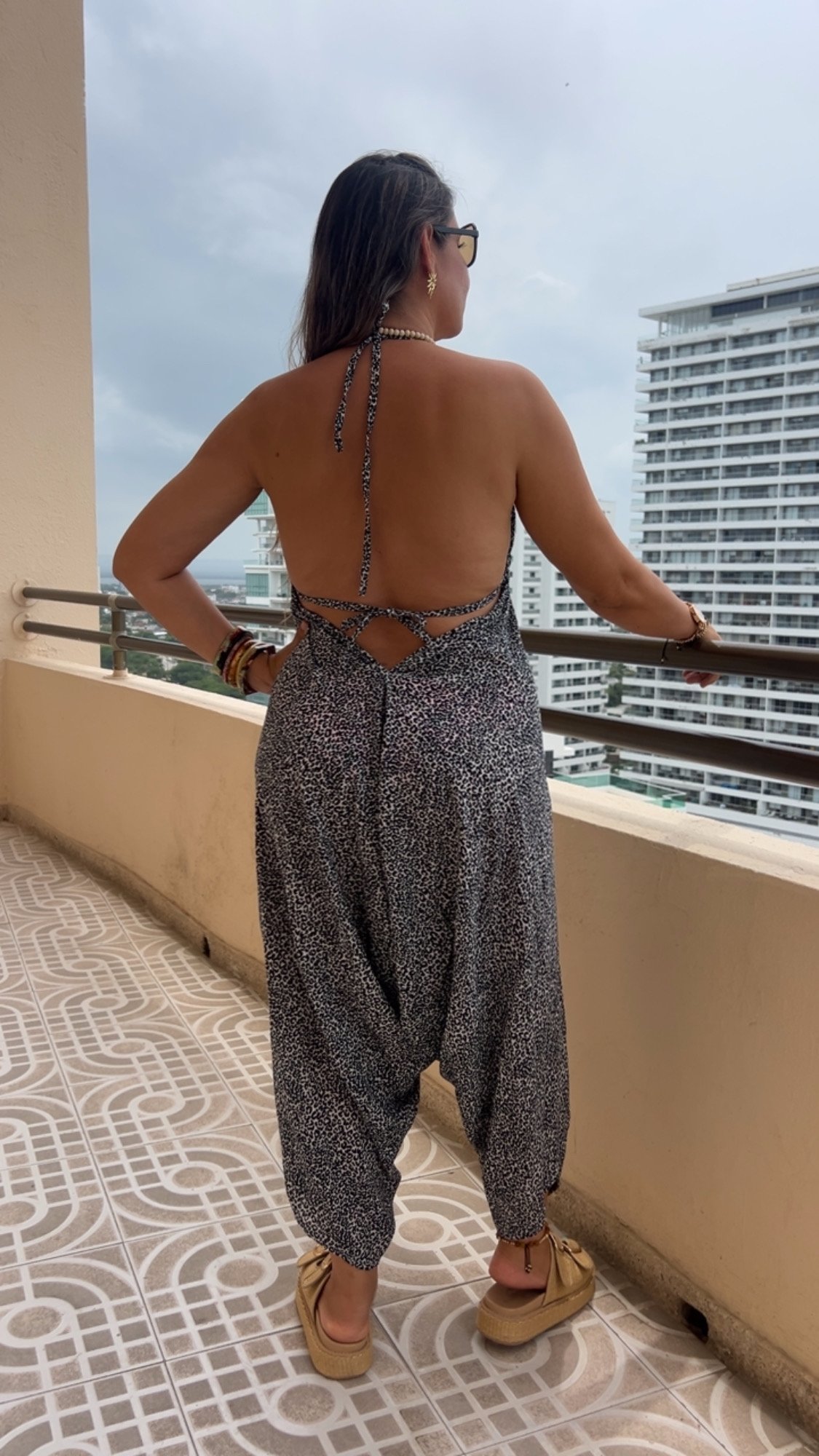 JumpSuit en Lino Animal Print - Image 2