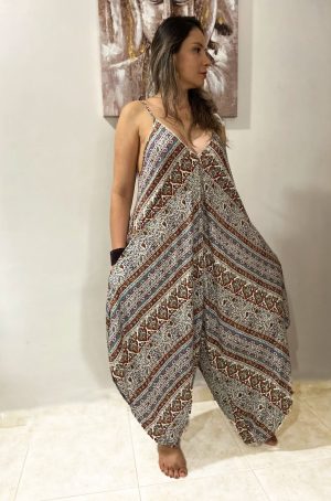 JumpSuit Bolsillos cafe