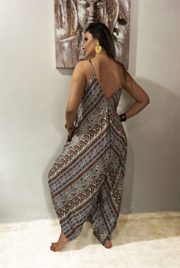 Jumpsuit bolsillos cafe