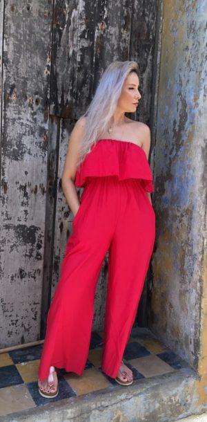 JUMPSUIT CARMEN ROJO