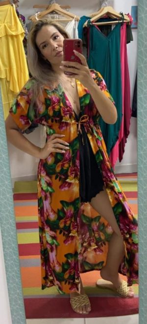 kimono estampado