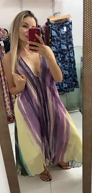 Vestido Chiffon amarillo