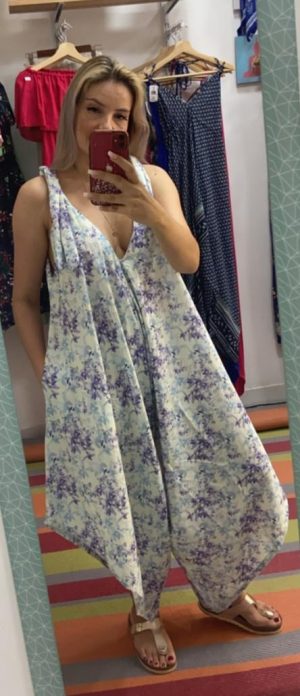 JumpSuit Flor morada