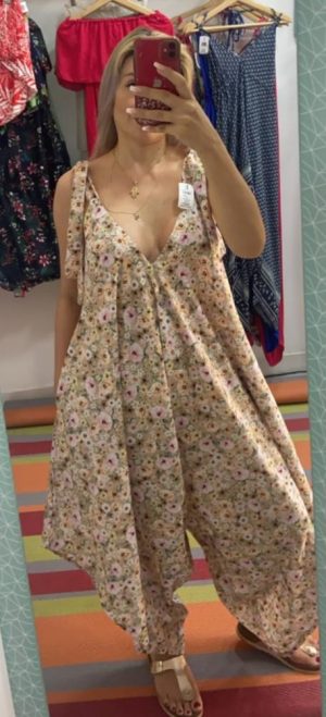 JumpSuit Fondo Rose